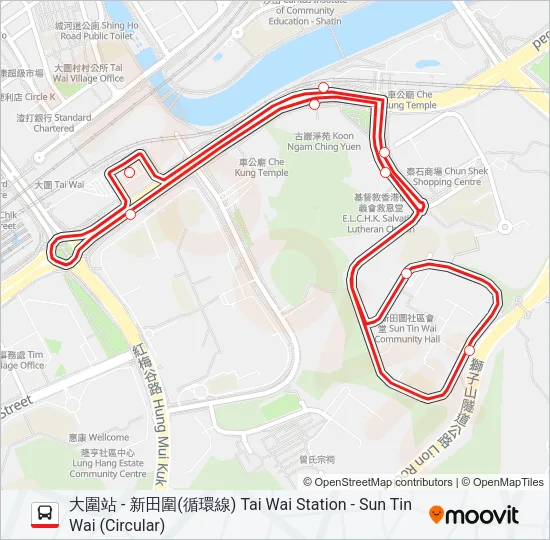 281 Bus Line Map