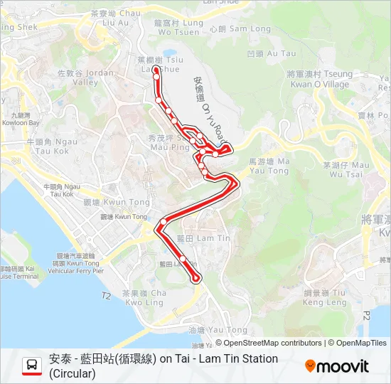 213M Bus Line Map