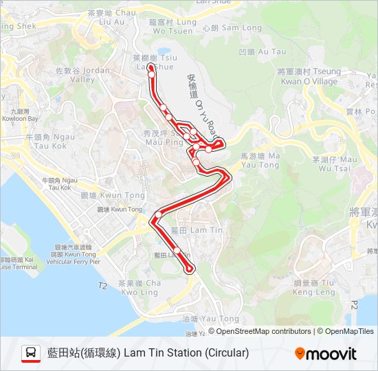 213M bus Line Map