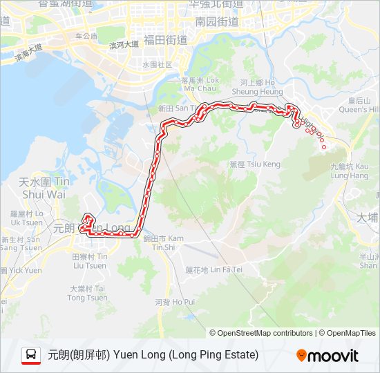 76K bus Line Map