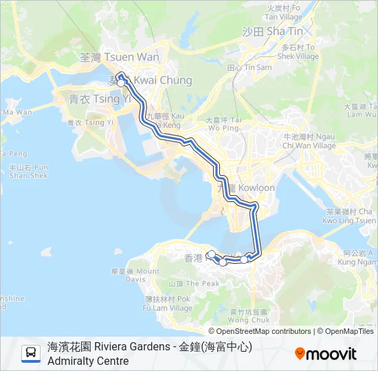 NR38 Bus Line Map