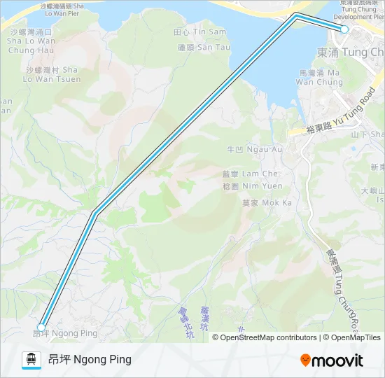 昂坪360 Cable Car Line Map