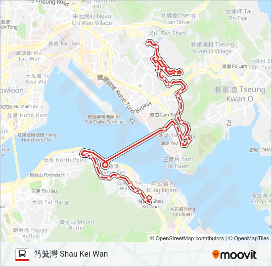 巴士613的線路圖