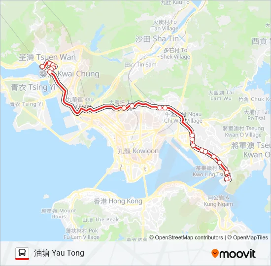 33B Bus Line Map