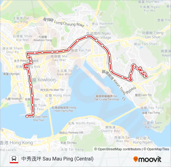 1A Bus Line Map