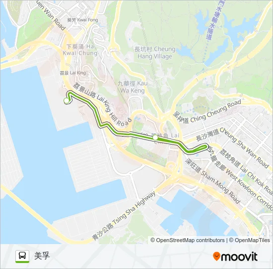 美孚線 Bus Line Map
