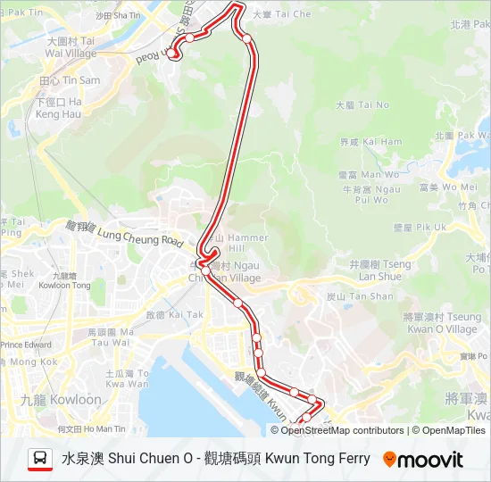 83A Bus Line Map