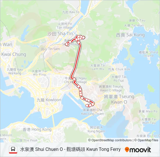83X Bus Line Map