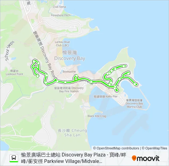 N3278 Bus Line Map