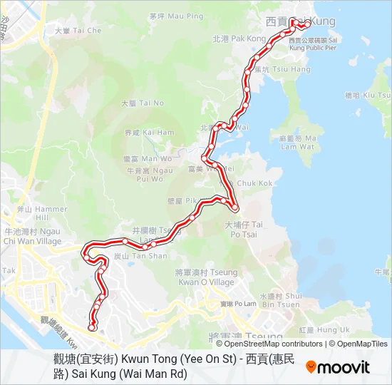 9 Bus Line Map