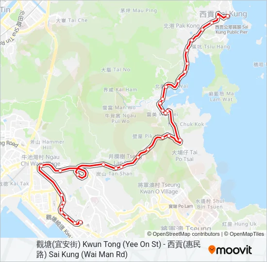 9 Bus Line Map