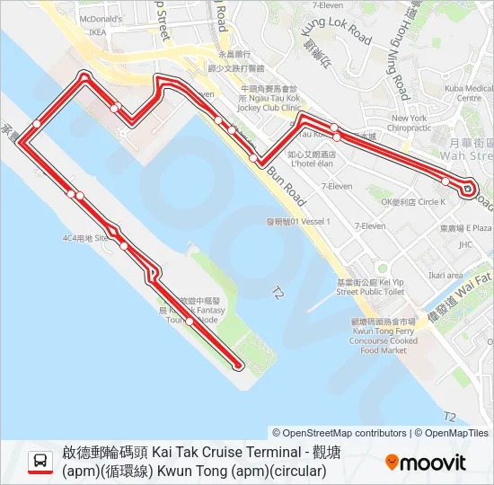 5R Bus Line Map