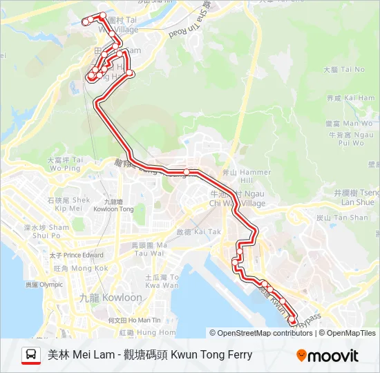 80A Bus Line Map