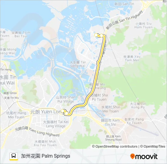 NR914 Bus Line Map