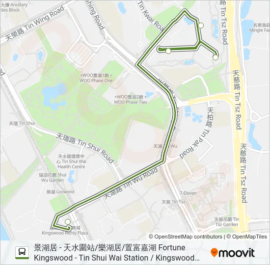 NR954 Bus Line Map