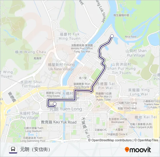 元朗線 Bus Line Map