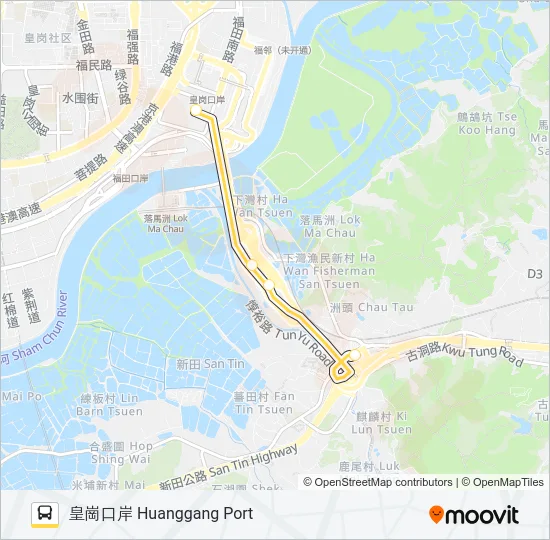 巴士皇巴士的線路圖