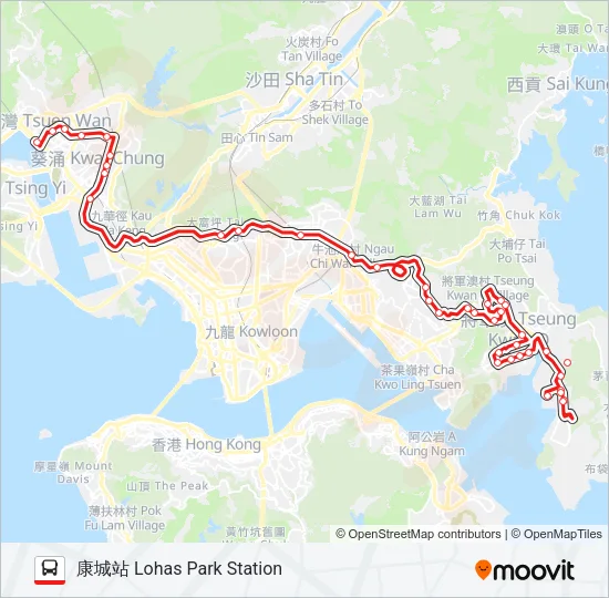290X Bus Line Map
