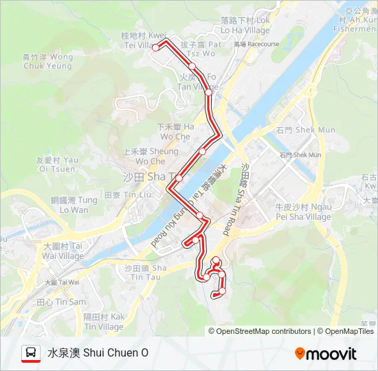 288B Bus Line Map