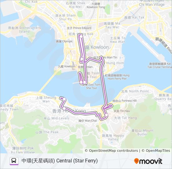 H2 Route Schedules Stops Maps 中環 天星碼頭 Central Star Ferry