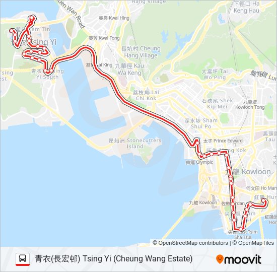 N41X bus Line Map