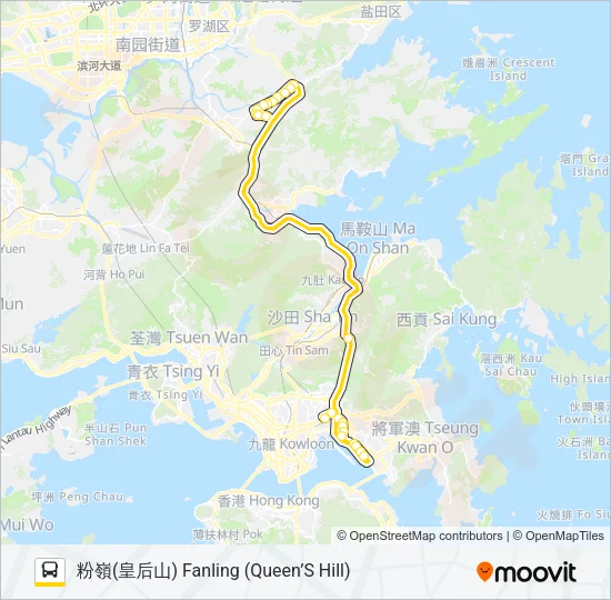 78X Bus Line Map