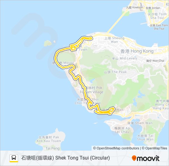 43M bus Line Map