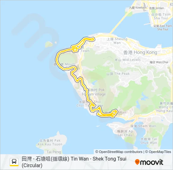 43M Bus Line Map