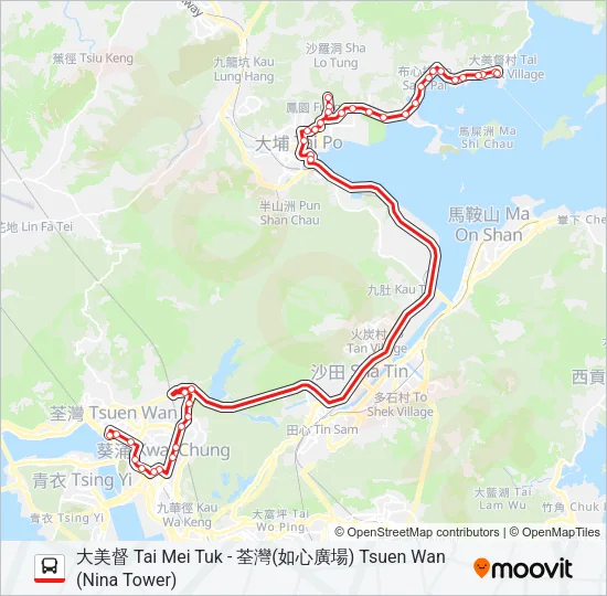 73P Bus Line Map