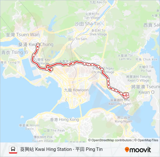 40A Bus Line Map
