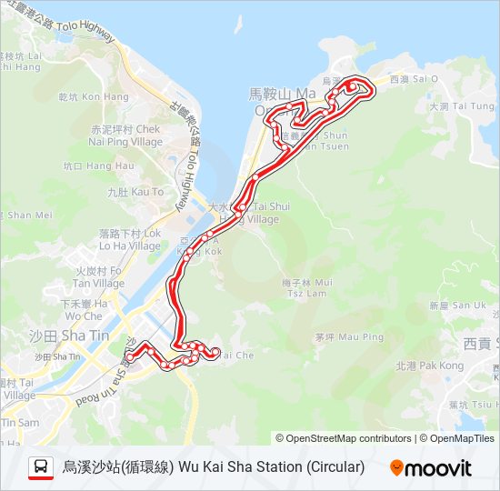 89S bus Line Map