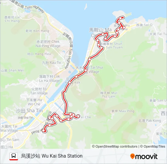89S Bus Line Map