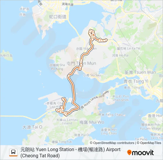 N30 Bus Line Map