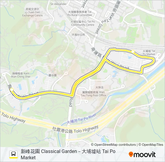 NR59 Bus Line Map