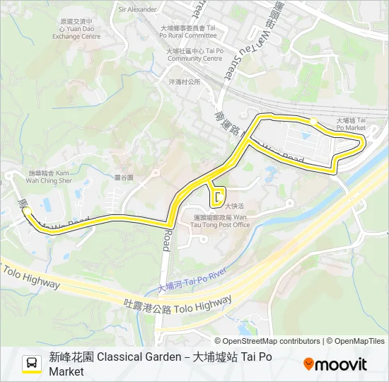 NR59 Bus Line Map