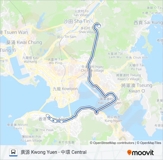 NR83 Bus Line Map