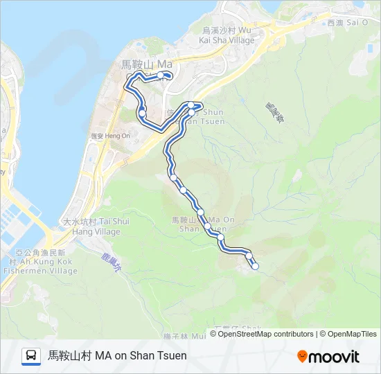 NR84 Bus Line Map