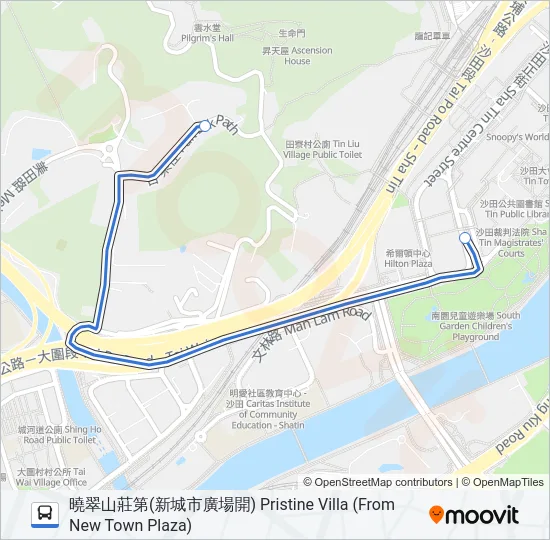 NR809 Bus Line Map