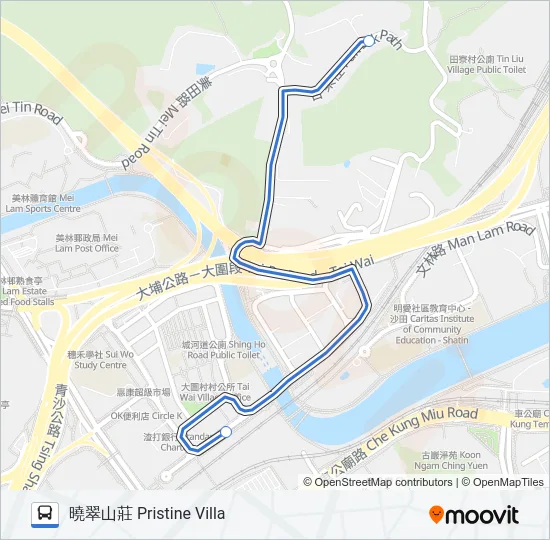 NR809 Bus Line Map