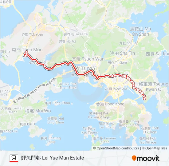 62P Bus Line Map