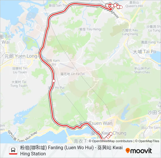 279B Bus Line Map