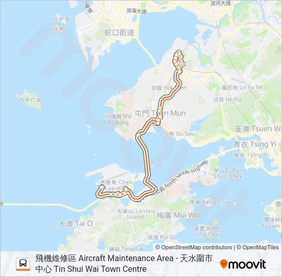 E37C Bus Line Map