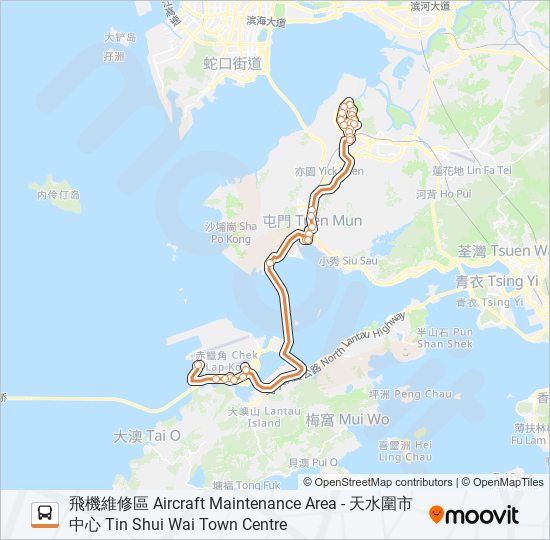 e37c Route: Schedules, Stops & Maps - 天水圍市中心Tin Shui Wai 