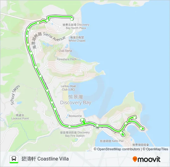 4A Bus Line Map