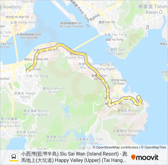 8X Bus Line Map
