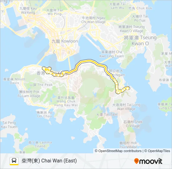 780 Bus Line Map