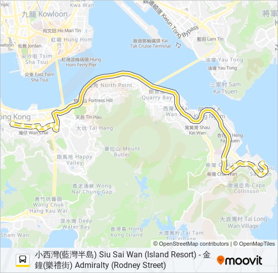 789 bus Line Map