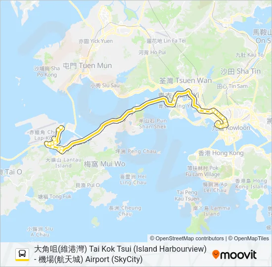 E21 Bus Line Map