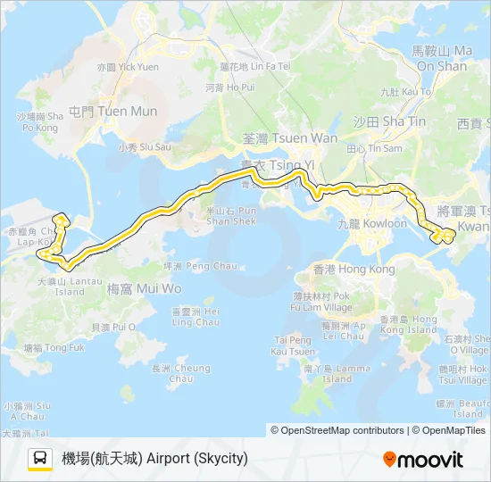 E22 Bus Line Map