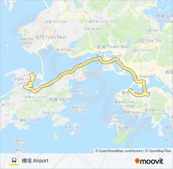 N11 Bus Line Map